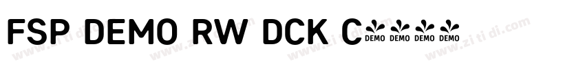 FSP DEMO RW Dck C字体转换 FSP DEMO RW Dck C字体转换